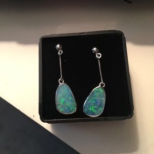 Opal earrings